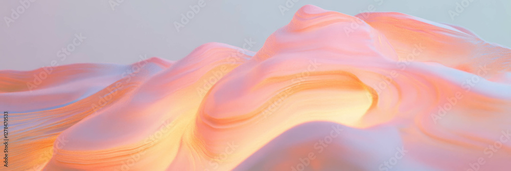 Poster Abstract textured plaster with subtle lines in soft light