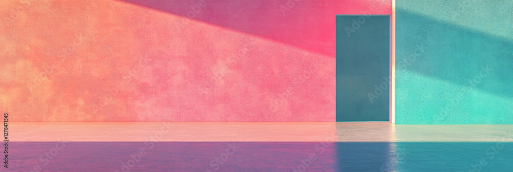 Poster abstract fuchsia and grey wall texture with vibrant colors for creative design