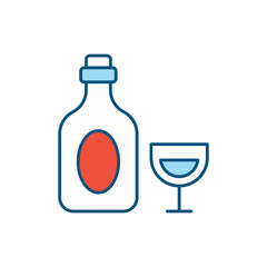 Wine vector icon