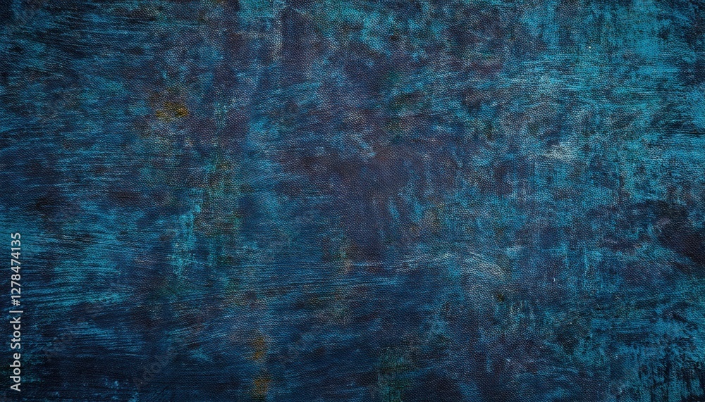 Poster abstract blue textured surface with dark tones, artistic background for design, deep cool color grad