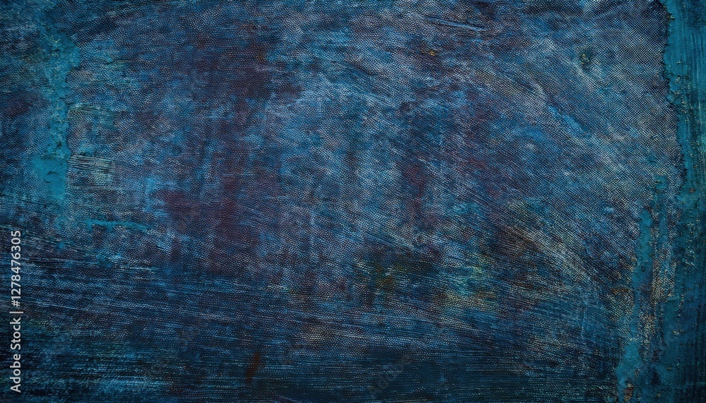 Poster abstract blue textured surface with dark tones, artistic background for design, deep cool color grad