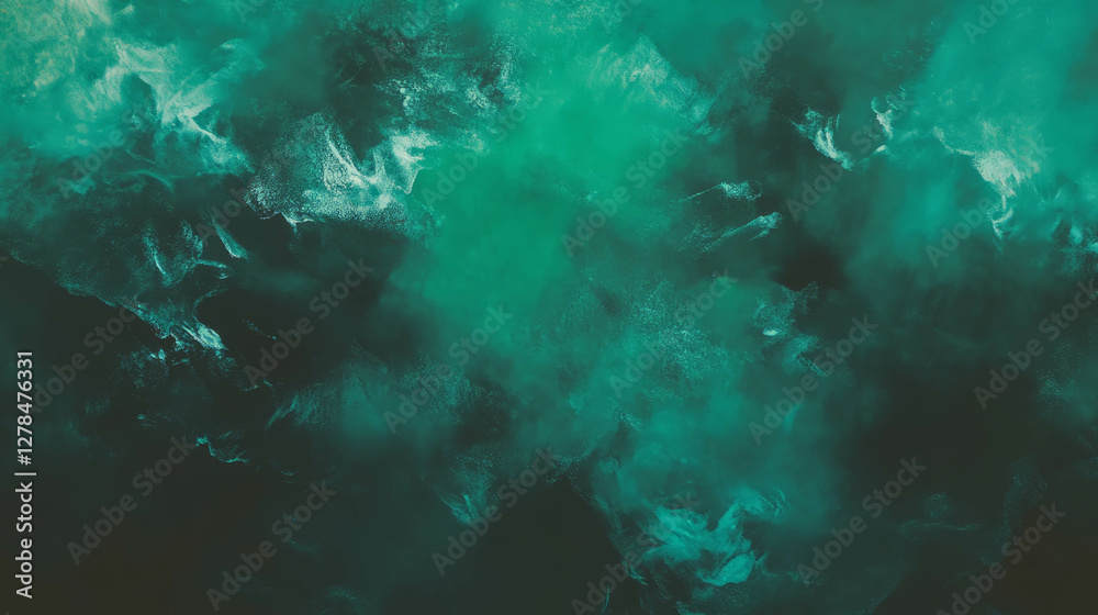 Poster abstract green chalkboard texture with dark chalk shadows for background design