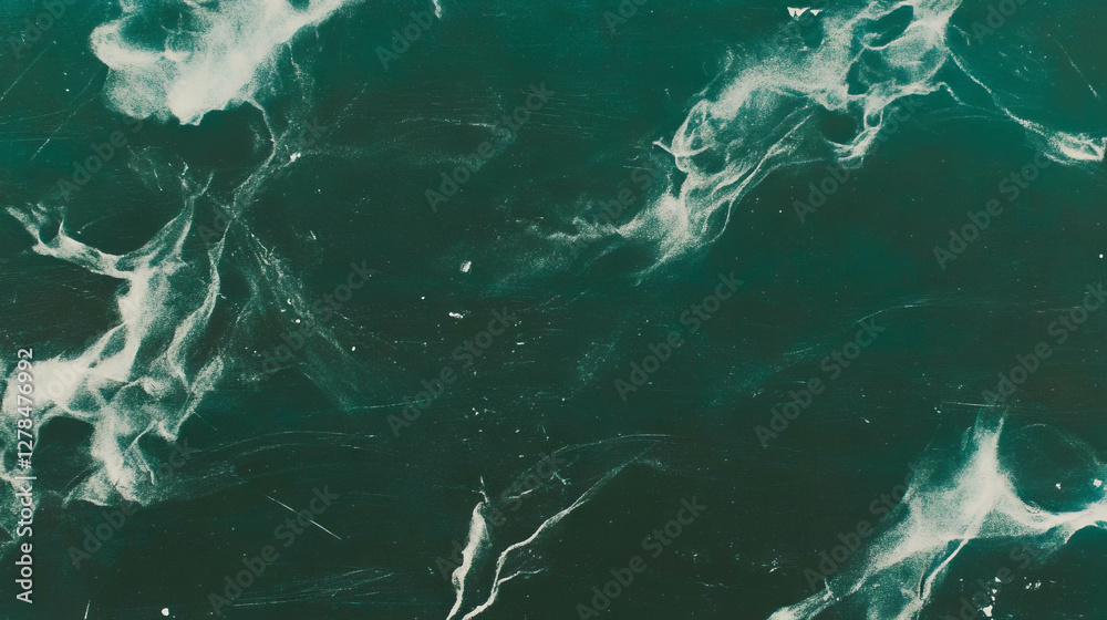 Poster abstract green chalkboard texture with white chalk scribbles for design backgrounds