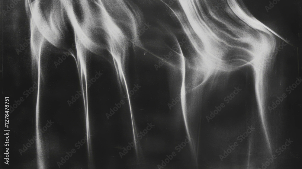 Poster Abstract textured chalkboard surface with erased chalk patterns for design background