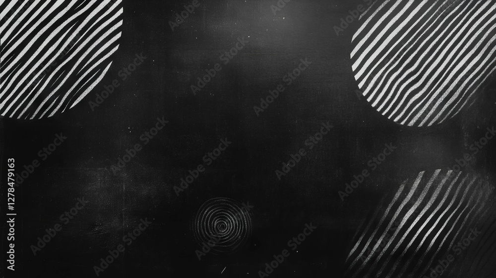 Poster Abstract chalkboard texture with erased chalk patterns for creative design projects