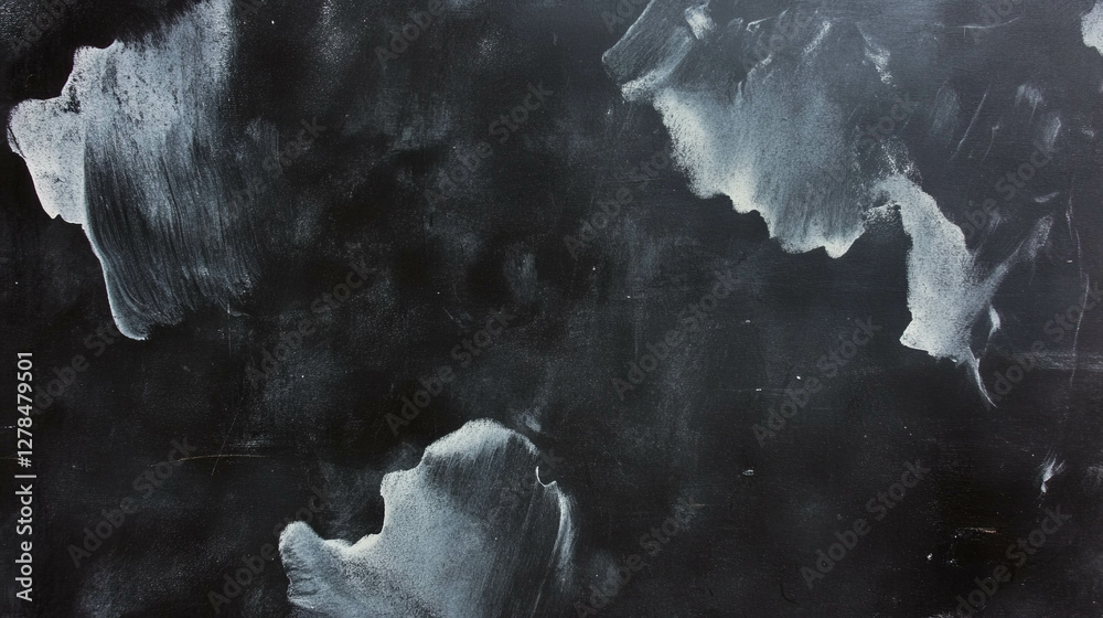 Poster chalkboard texture with varied erased areas for creative background or design