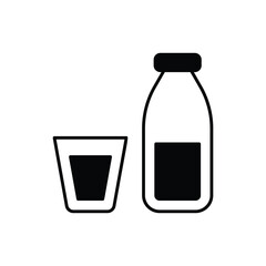Milk vector icon
