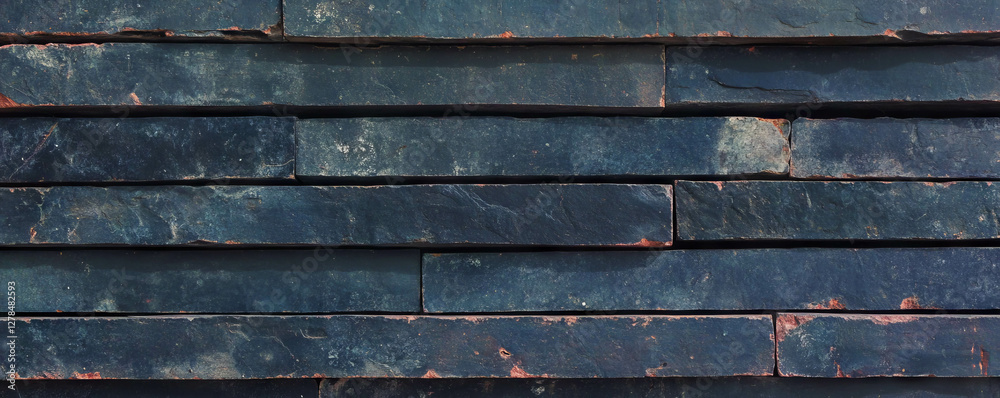 Poster Rustic horizontal brick texture for architectural design and backgrounds
