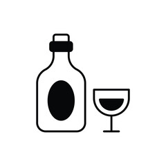 Wine vector icon