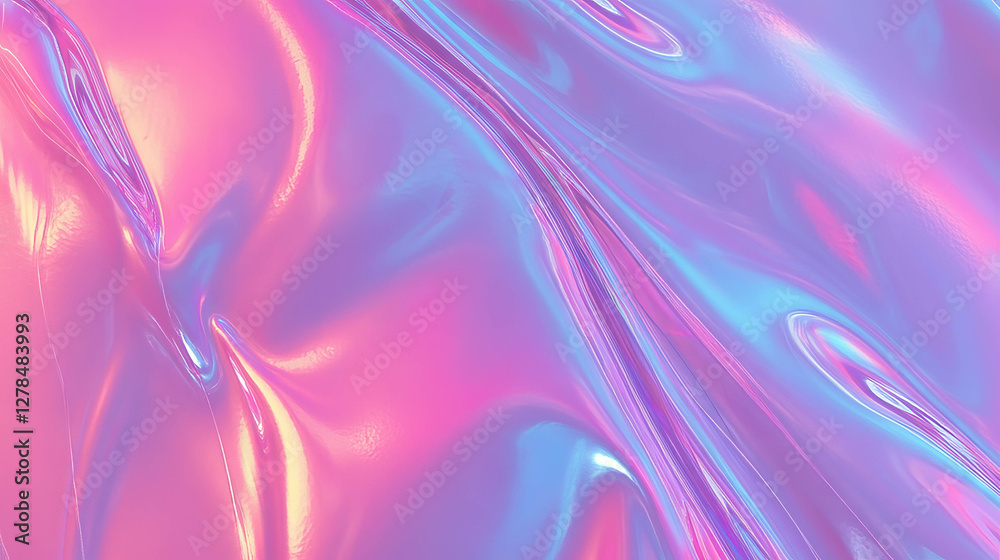 Poster iridescent abstract patterned wall texture in vivid colors for creative design