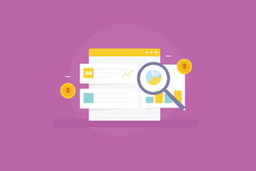 Paid Traffic concept, Digital advertising campaign sending website traffic, Social media, Paid search campaign, Paid ad analytics.