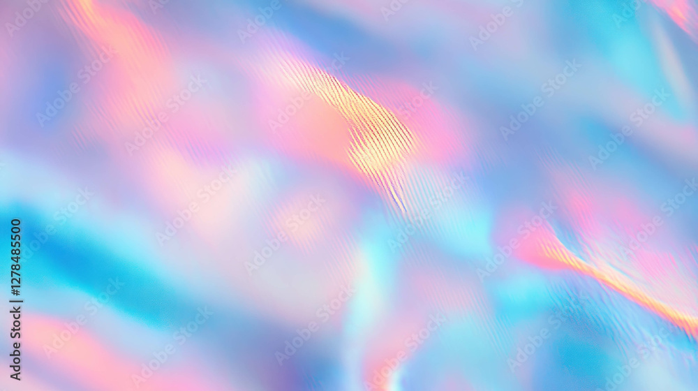 Poster iridescent nebula texture with cosmic colors for art and design