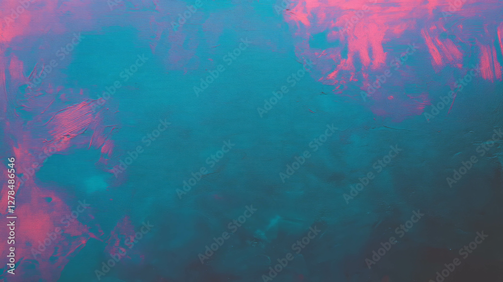 Aufkleber abstract iridescent teal and magenta wall texture for creative design projects