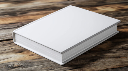 Fototapeta premium a blank white book cover template for design mockups