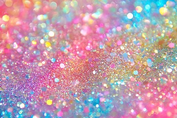 Fototapeta premium Iridescent holographic background, pastel rainbow colors