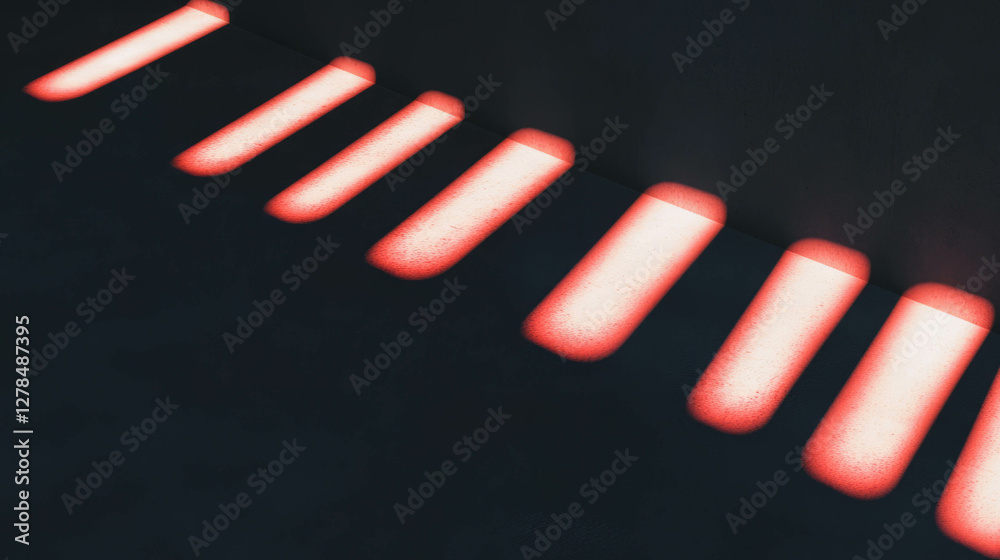 Aufkleber abstract shadow pattern on dark wall background for modern design concepts
