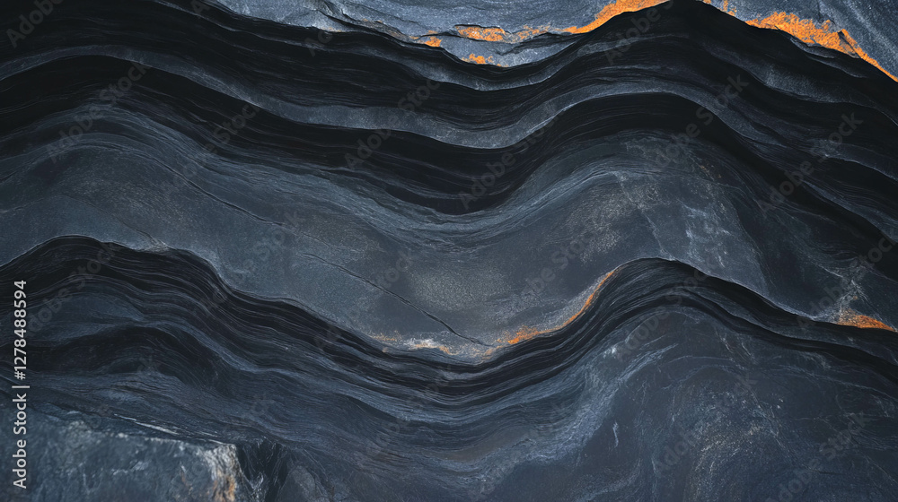 Poster textured layered slate effect ceramic wall design for modern architectural projects