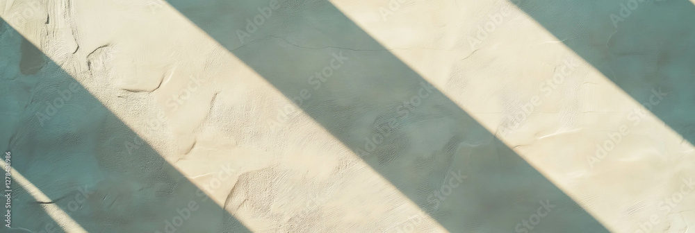 Poster light beige smooth wall with subtle shadows and texture for interior design