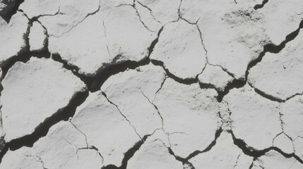 Obraz premium Light grey cracked dry mud texture for background or design concepts