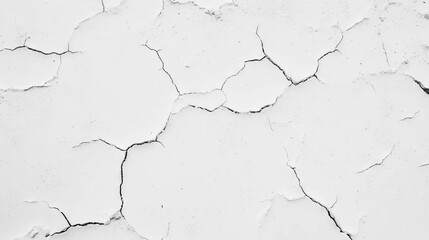 Obraz premium Subtle light grey mud wall texture with cracks for interior design and background use