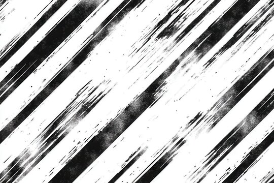 Black and White Grunge Texture with Bold Diagonal Brush Strokes