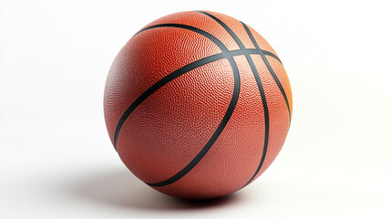 Fototapeta premium a basketball isolated on white background.