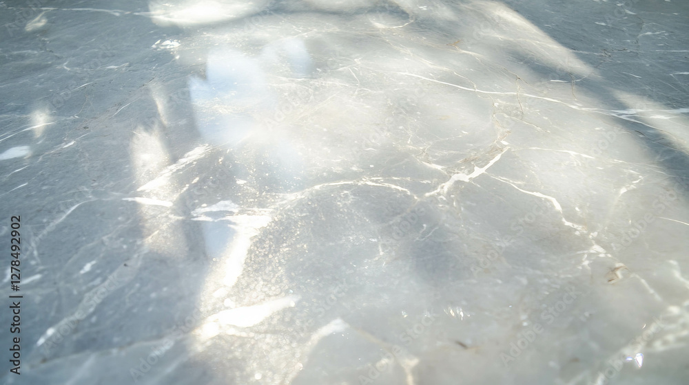 Aufkleber smooth polished limestone texture with natural light reflection