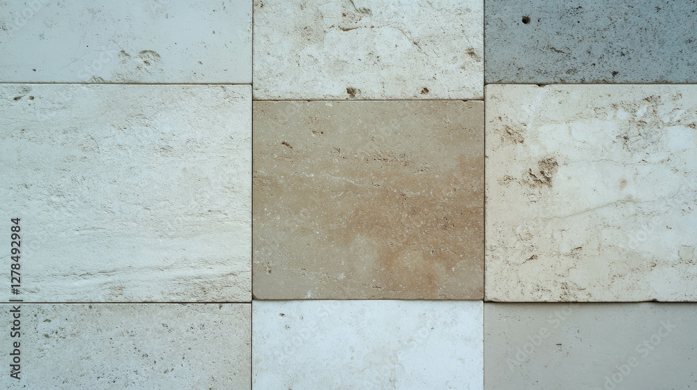 Poster Limestone texture background with varied patterns and subtle tones for design projects