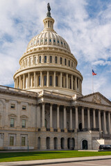 Obraz premium The iconic United States Capitol building, an emblem of American democracy