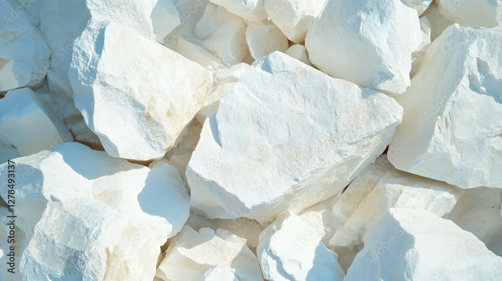 Poster chalky limestone texture with white surface for natural design and backgrounds