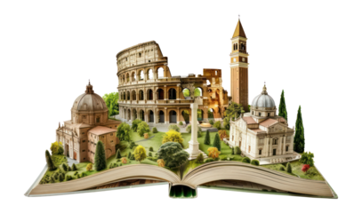 PNG Leaning science architecture landmarks book.