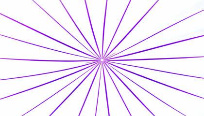 Violet Radiance, An Abstract Burst of Color on a White Canvas