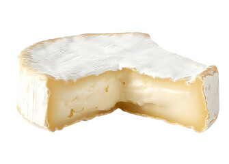 cheese Camembert or Brie, isolated on white background, full depth of field
