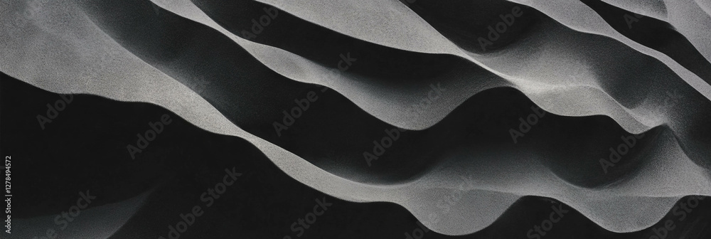 Aufkleber Abstract textured waves with matte paint and crosshatch patterns