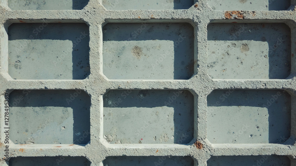 Poster Metallic reinforced limestone texture pattern for architectural design