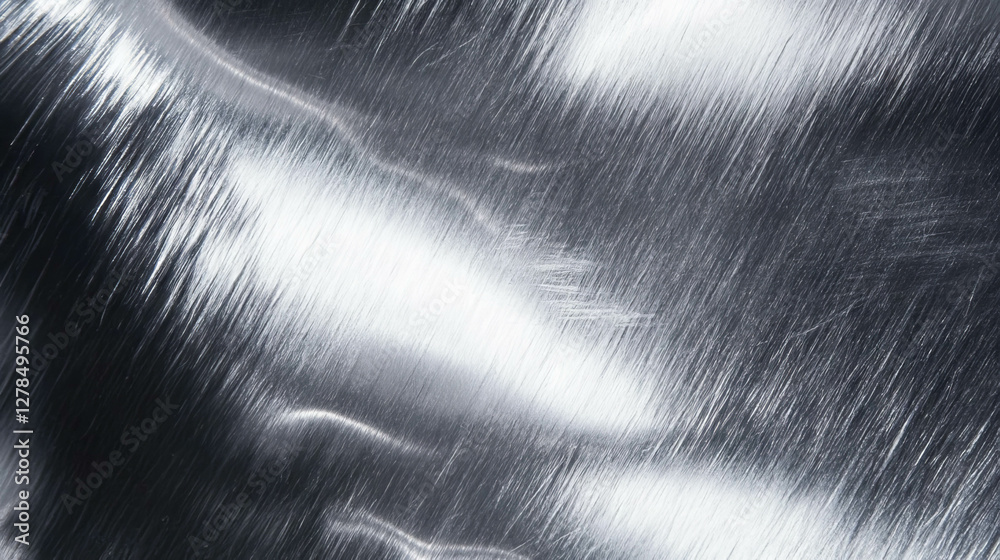 Poster abstract metallic titanium texture with cool grey shades for design and background