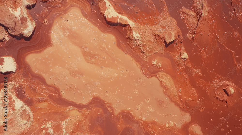 Poster Earthy texture of mud wall with sand and grainy patterns for background design