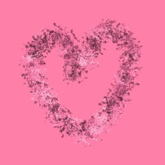 pink heart shape