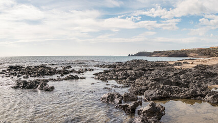 Obraz premium Panorama de la plage du môle au Cap d'Agde