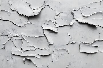 Obraz premium Cracked white paint on the wall. Abstract background for design.