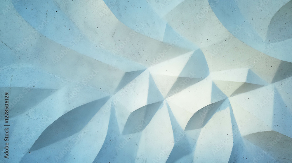 Poster abstract plaster wall with embossed geometric patterns in muted tones for interior design