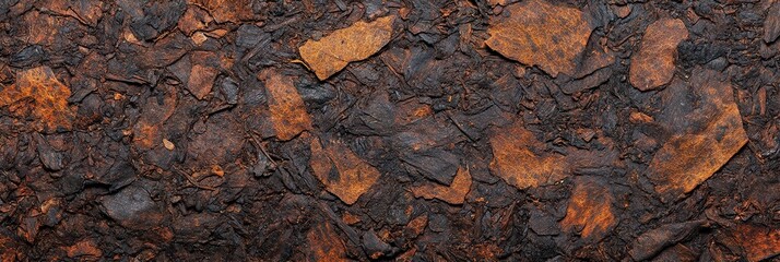 Celestial Pu'er Galaxy: Abstract Marketing Background with Tea Velvet Stardust and Amber Vortex Core. Aged Paper Universe Meets Ethereal Tea Culture in Macro Minimalism for Elegant Design Elements.