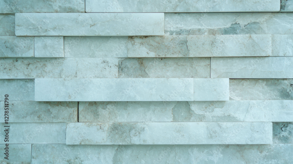 Poster rustic pattern of recessed brick and white stucco surface for architectural design