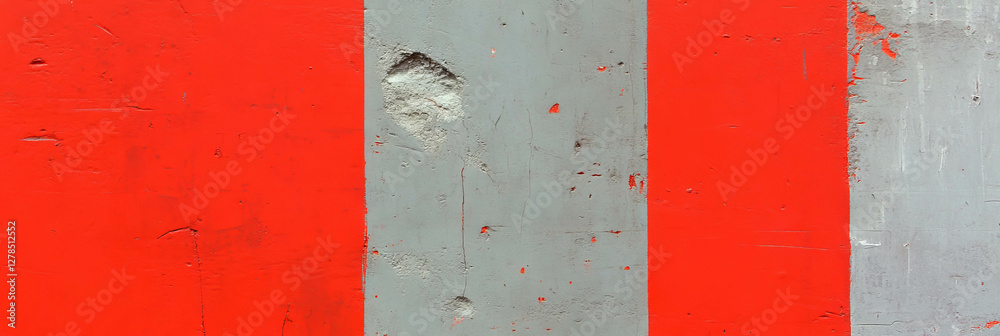 Poster Abstract red and grey wall texture with rough details for creative design projects