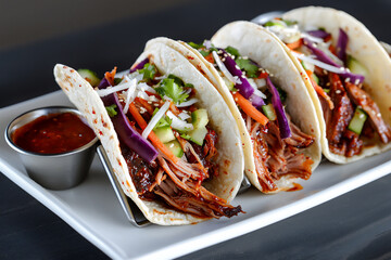  gochujang pulled pork tacos