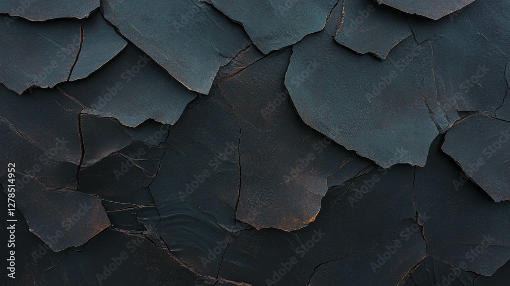 Poster textured clay wall with deep cracks for background and design