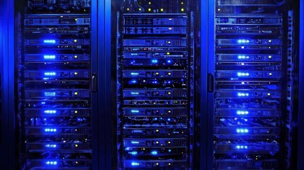 Server room data center network tech