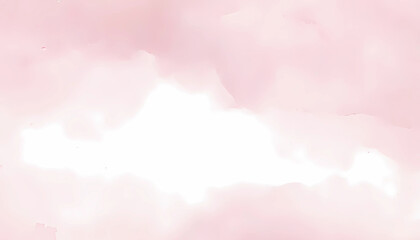 Soft Pastel Pink Watercolor Background With Cloud Patterns