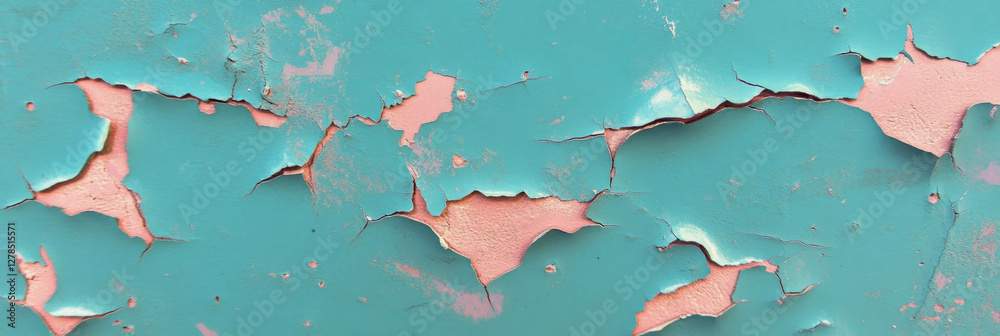 Poster abstract texture of rough plaster with peeling paint for artistic backgrounds