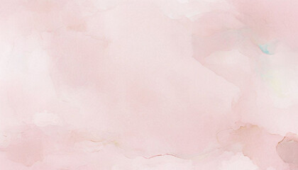 Fototapeta premium Soft Pastel Pink Watercolor Background With Cloud Patterns